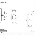 Anvil knob for Cremone Bolt