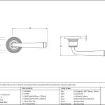 Avon Round Lever on Rose Set (Beehive) - Unsprung