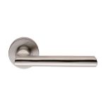 Stainless Steel Carlton Lever on Sprung Rose