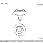 From The Anvil Ringed Cabinet Knob