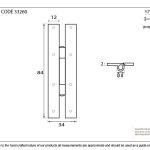 Anvil H Hinge (pair)