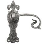 Natural Textured Curly Lever Latch Set
