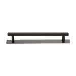 Heritage Brass - Knurled Cabinet Pull Handle with Plate