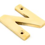 From the Anvil Polished Brass Letter