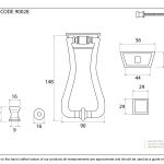 Slimline Art Deco Door Knocker