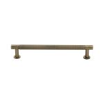 Heritage Brass - Partial Knurled Cabinet Pull Handle with Rose