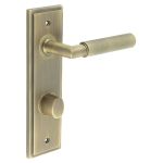 Burlington Piccadilly Knurled Door Handles On Back Plate with Turn & Release