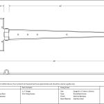 From The Anvil Penny End T Hinge (pair)