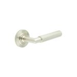 Burlington Piccadilly Knurled Door Handles On Rose