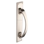 Heritage Brass - Door Pull Handle on Back Plate