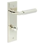 Burlington Piccadilly Knurled Door Handles On Back Plate with Turn & Release