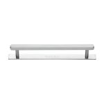 Heritage Brass - Hexagonal Cabinet Pull Handle with Plate