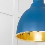 Smooth Brass Brindley Cluster Pendant in Upstream
