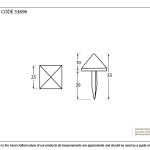 From The Anvil Pyramid Door Stud