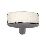 Heritage Brass - Rectangular Hammered Cabinet Knob