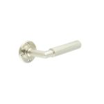 Burlington Piccadilly Knurled Door Handles On Rose