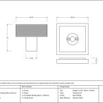 Anvil Brompton Mortice/Rim Knob Set (Square)