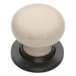 Heritage Brass - Cream Crackle Door Knob on Rose