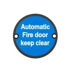 Stainless Steel Automatic Fire Door Keep Clear