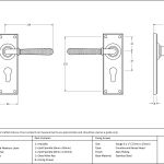 Anvil Hammered Newbury Lever Set