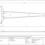 Arrow Head T Hinge (pair)