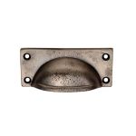 Pewter Effect Square Plate Cup Handle