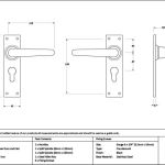 Black Deluxe Lever Euro Lock Set