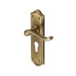 Heritage Brass - Buckingham Door Handle on Plate