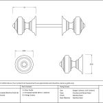 Anvil Elmore Concealed Mortice Knob Set