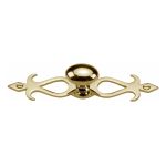 Heritage Brass - Oval Cabinet Knob with Backplate