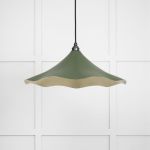 Smooth Brass Flora Pendant in Heath