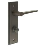 Burlington Knightsbridge Door Handles On Back Plate with Turn & Release