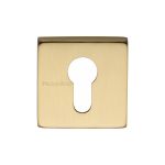 Heritage Brass - Euro Profile Cylinder Escutcheon Square - SQ5004