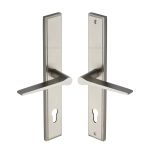 Heritage Brass - Gio LH Door Handle on Plate