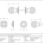 Anvil Heavy Beehive Mortice/Rim Knob Set