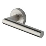 Heritage Brass - Athena Door Handle on Round Rose