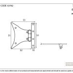 Anvil Half Butterfly Hinge (pair)