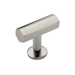 Heritage Brass - Hexagon T-Bar Cabinet Knob with Rose