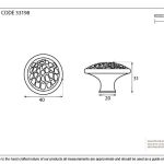 Anvil Hammered Cabinet Knob