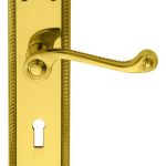 Georgian Lever on Shaped Backplate