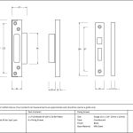 Black ½" Rebate Kit for Sash Lock