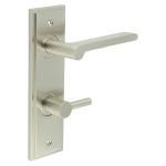 Burlington Fitzrovia Door Handles On Back Plate with Turn & Release