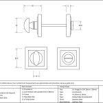 Anvil Round Thumbturn Set (Square)