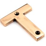 From The Anvil Polished Bronze Letter