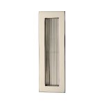 Heritage Brass - Reeded Rectangular Flush Pull