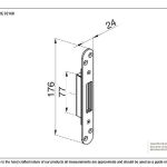 BZP Winkhaus Standard Hook Keep