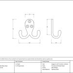 Anvil Celtic Double Robe Hook
