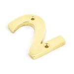From The Anvil Polished Brass Numeral