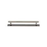 Heritage Brass - Step Cabinet Pull Handle with Plate