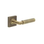 Burlington Piccadilly Knurled Door Handles On Rose